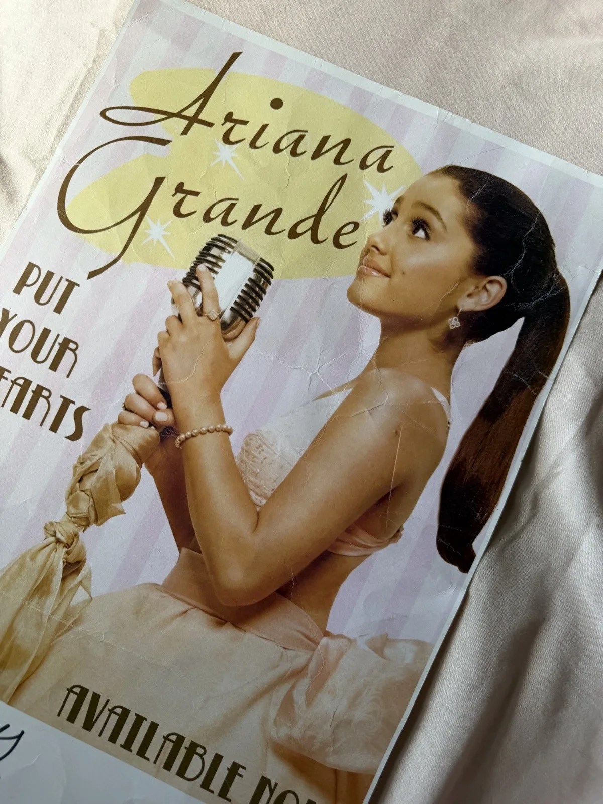 Ariana Grande Put Your Hearts Up Signed Original Music Poster Autographed, изображение 5