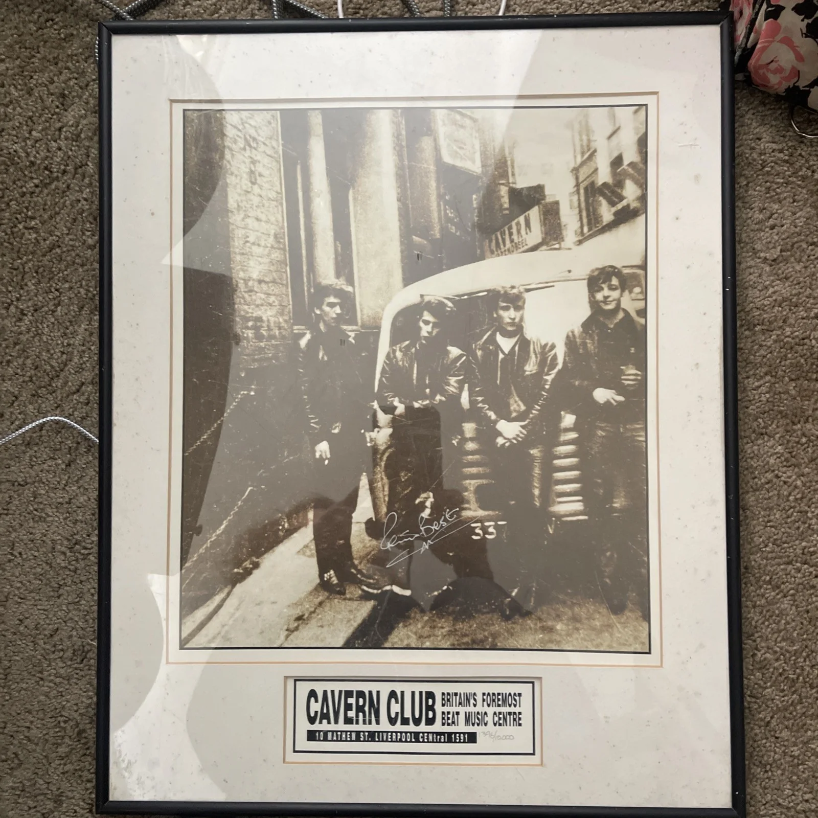 Pete Best Signed Photo (PSA) The Beatles Original Drummer circa 1962 Cavern Club, image 5