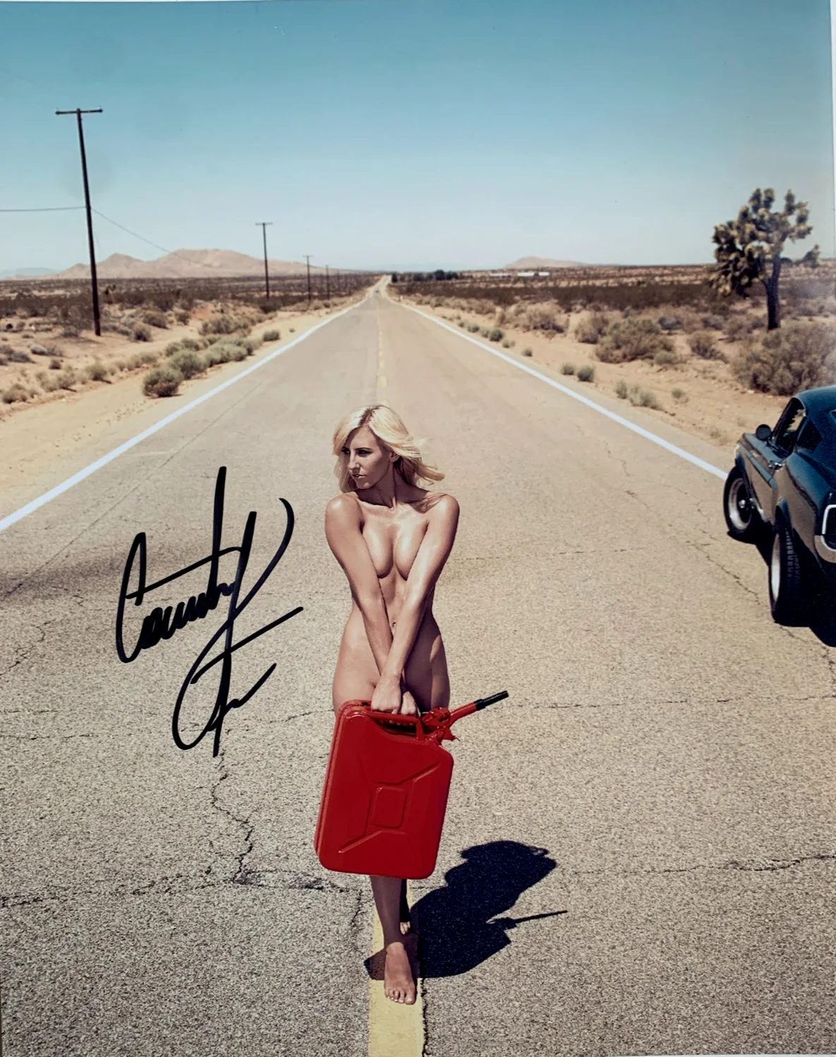 Courtney Force — Racer COURTNEY FORCE signed photo, with COA, 8x10, image 2