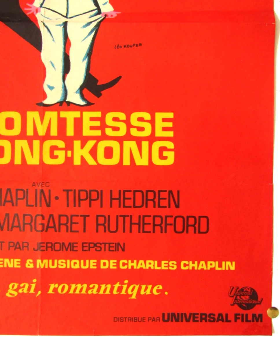 Original The Countess Of Hong Kong French One Sheet Film Poster 1967, изображение 4