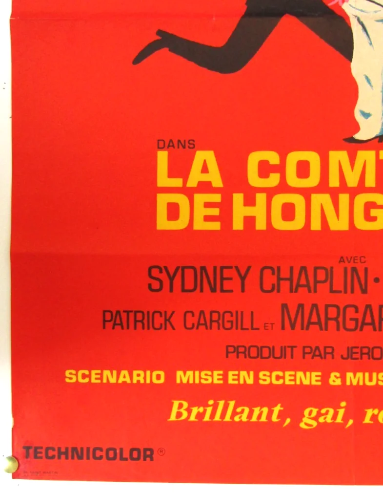 Original The Countess Of Hong Kong French One Sheet Film Poster 1967, изображение 5