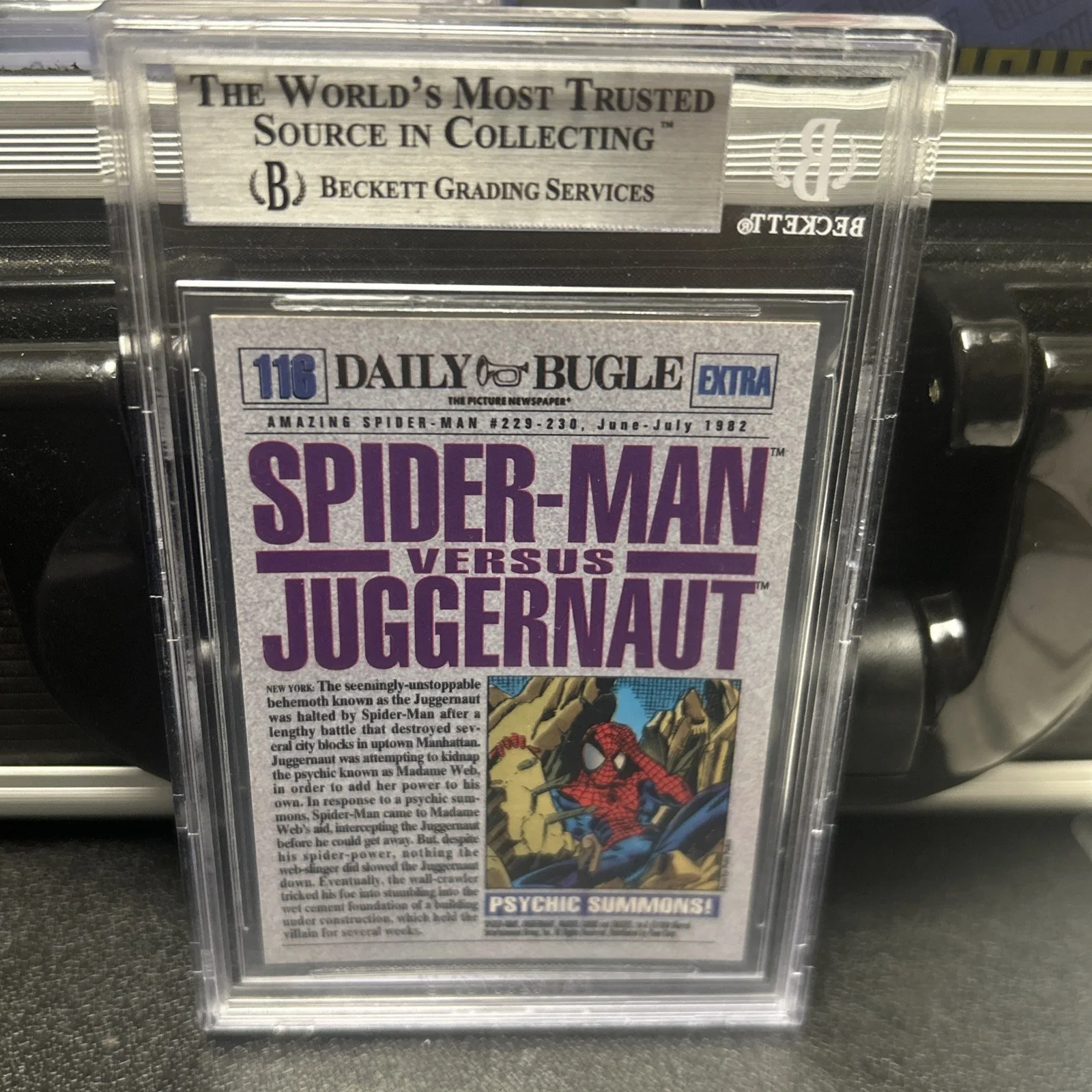 Sam De La Rosa — Sam De La Rosa Autographed Signed 1994 amazing Spiderman Card Beckett authentic, image 4