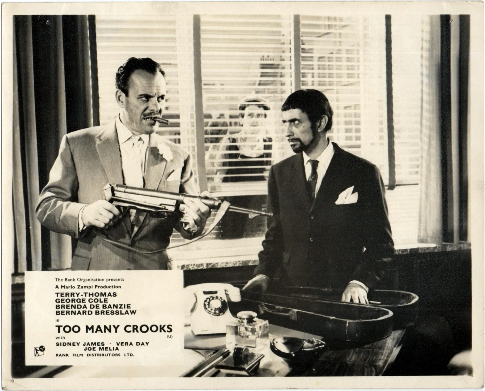 TOO MANY CROOKS 1959 Terry-Thomas, George Cole, Sidney James 5 10x8 LOBBY CARDS, изображение 3
