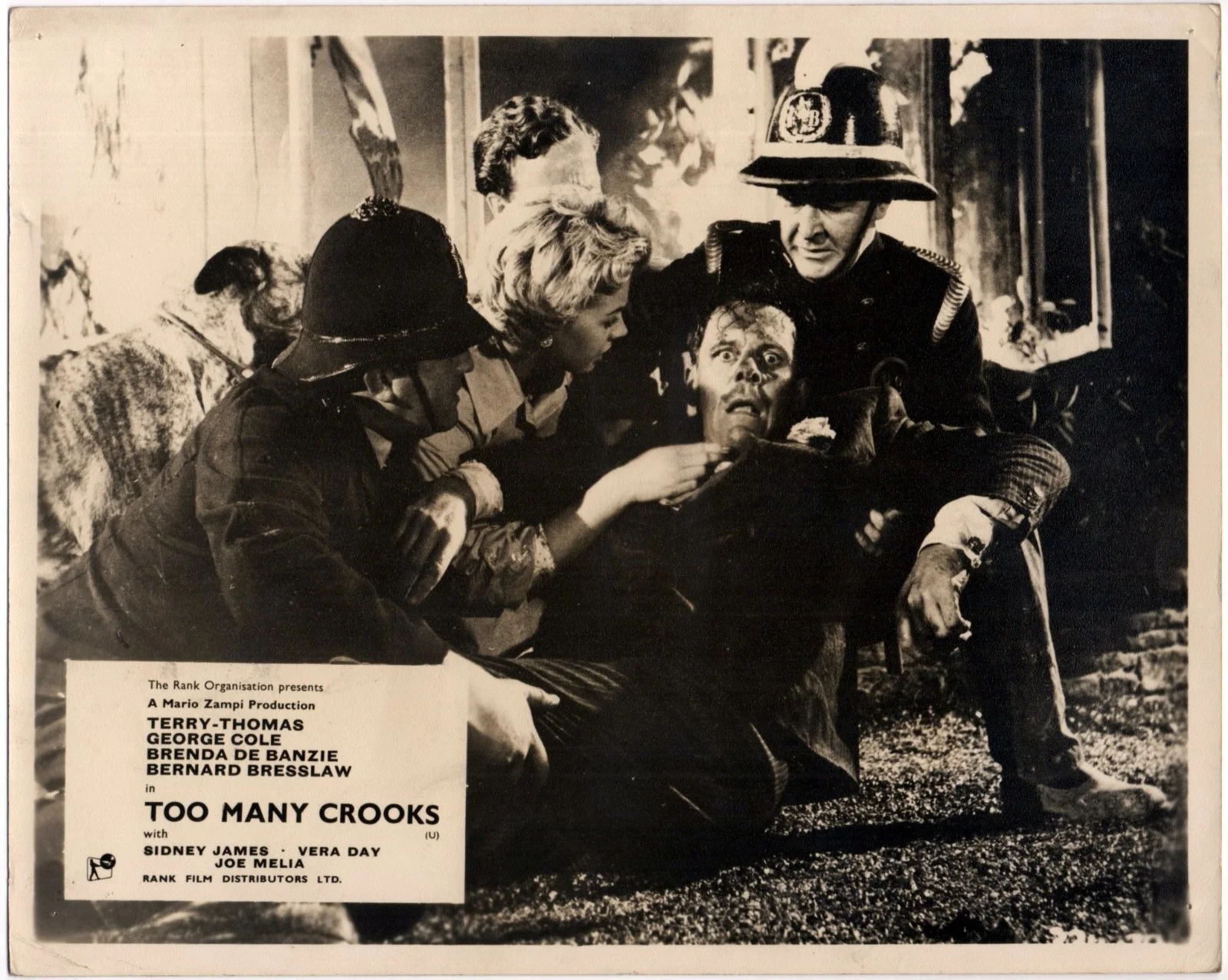 TOO MANY CROOKS 1959 Terry-Thomas, George Cole, Sidney James 5 10x8 LOBBY CARDS, изображение 4