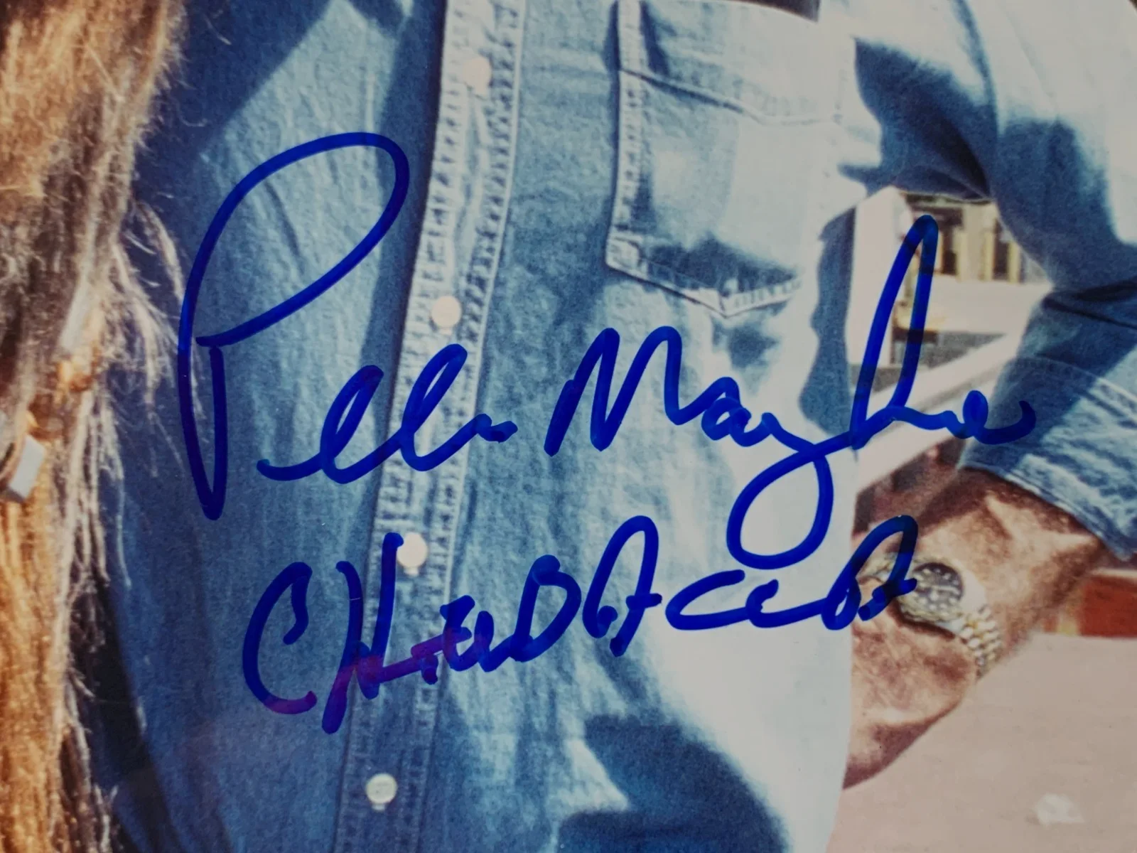 Peter Mayhew — PETER MAYHEW "Chewbacca" signed photo, with COA, 8x10, Star Wars, изображение 2
