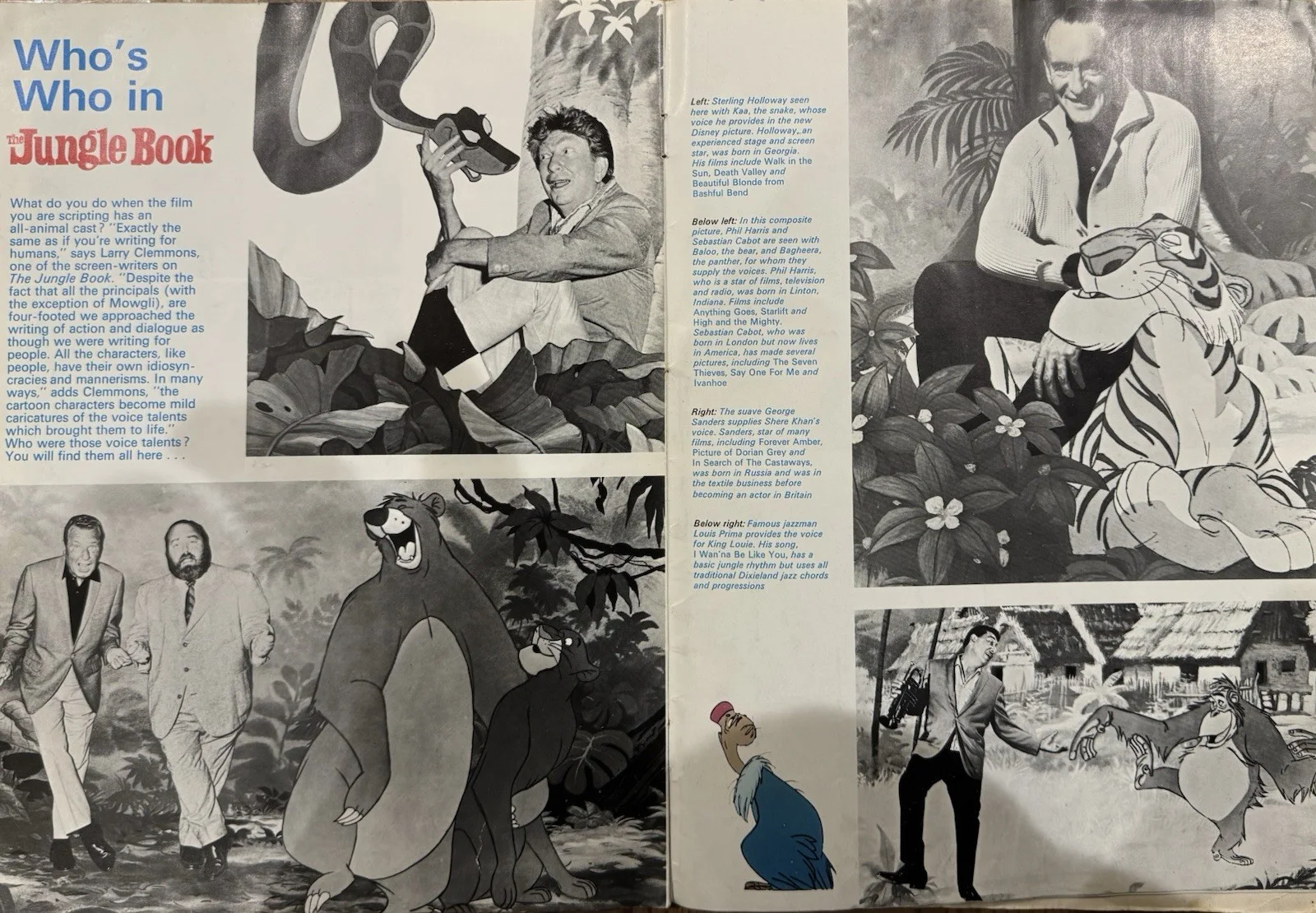Walt Disney's The Jungle Book Movie Brochure / Programme 1967 Film, изображение 2
