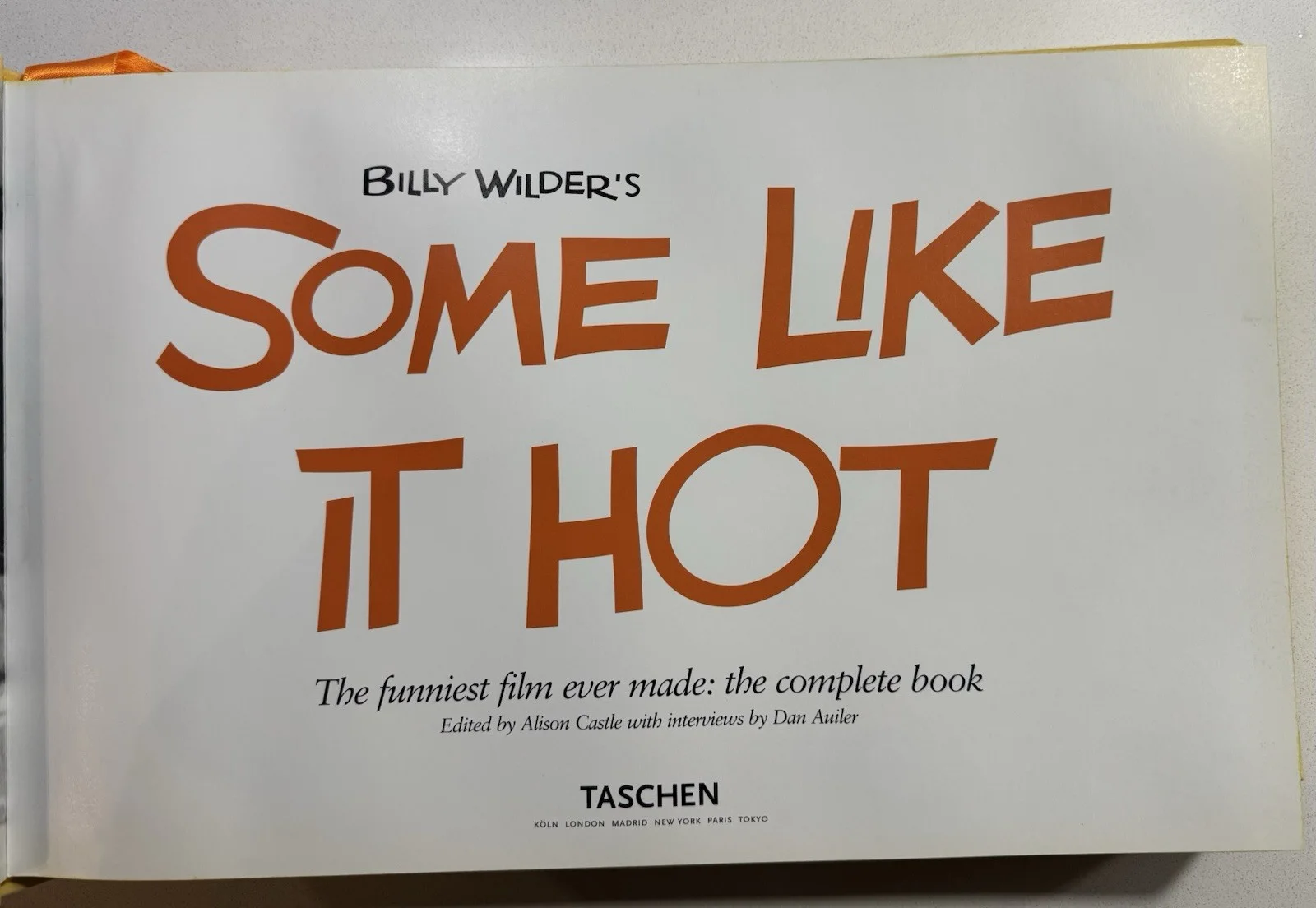 “Some like It Hot” Book/ Compendium Of The Classic Film., image 2