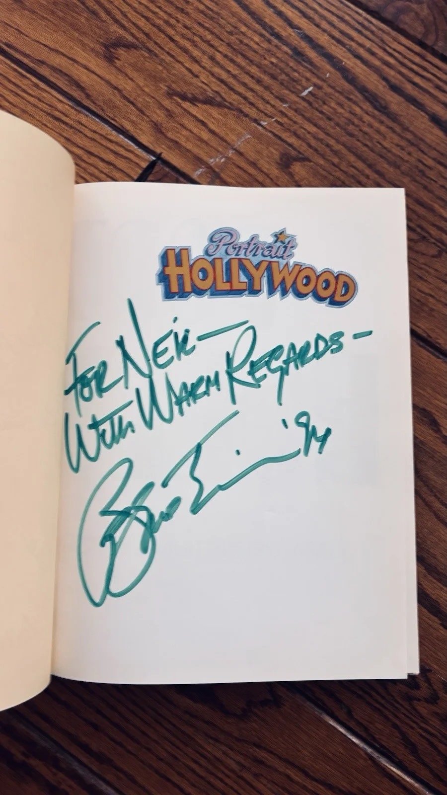 Signed Gary Bernstein “Portrait Hollywood” HC DJ 1994 Inscribed Celebrity Photos, image 3