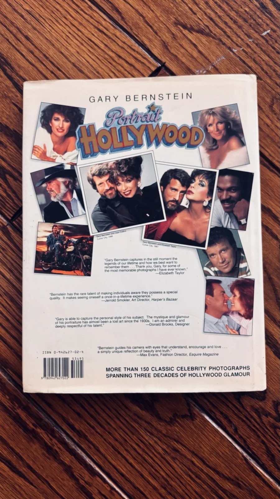 Signed Gary Bernstein “Portrait Hollywood” HC DJ 1994 Inscribed Celebrity Photos, image 4