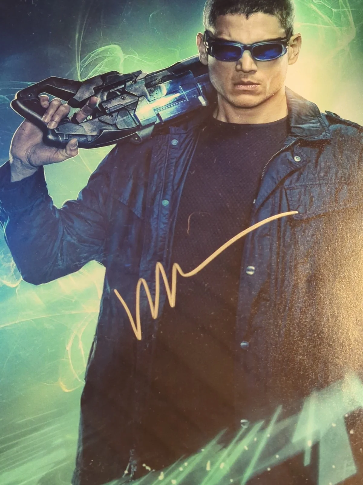 WENTWORTH MILLER — Wentworth Miller As Captain Cold Flash Autograph with COA Signed Autograph Star, image 2