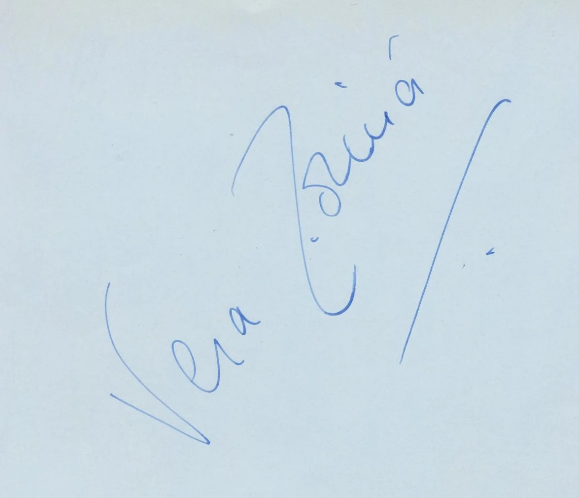 Vera Zorina - 1950's Signed Album Page - Ballerina & Choreographer - Autograph, изображение 2