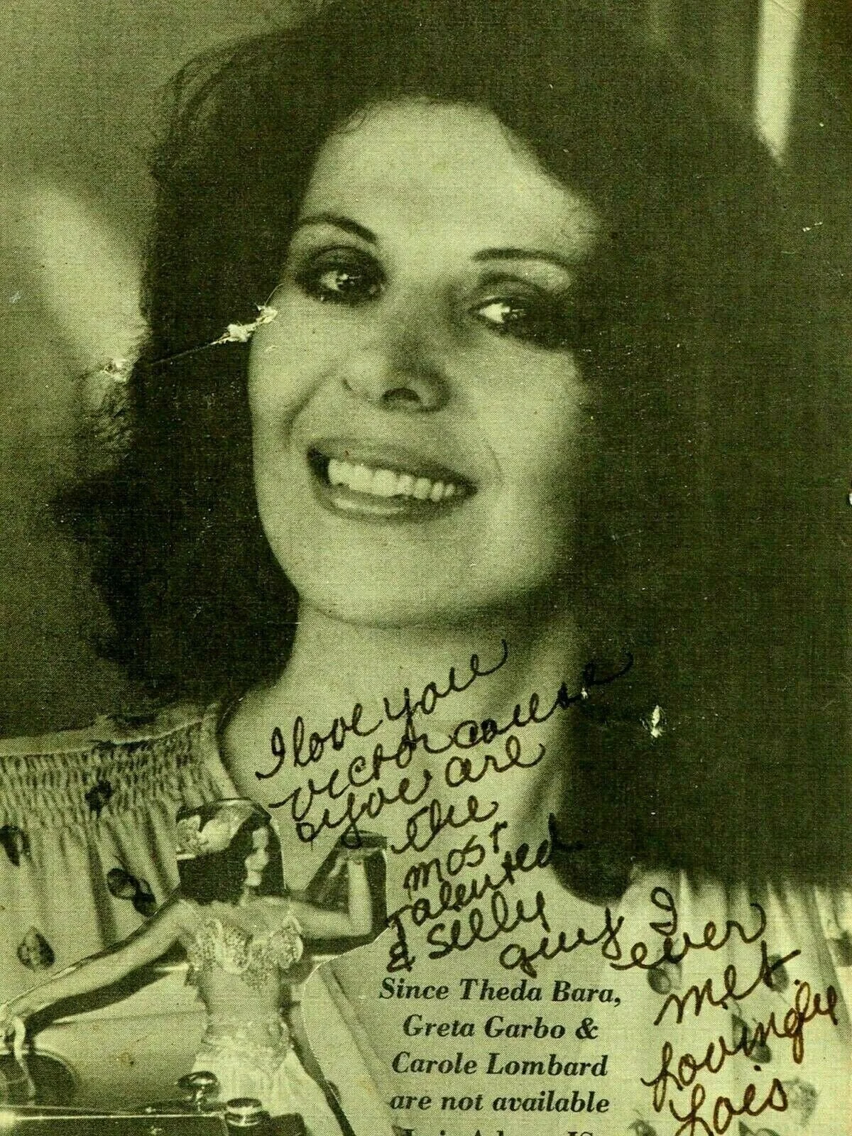 Lois Adams — Lois Adams BellyDancer Autographed Photo mounted on Ceramic Tile 8x10, изображение 3
