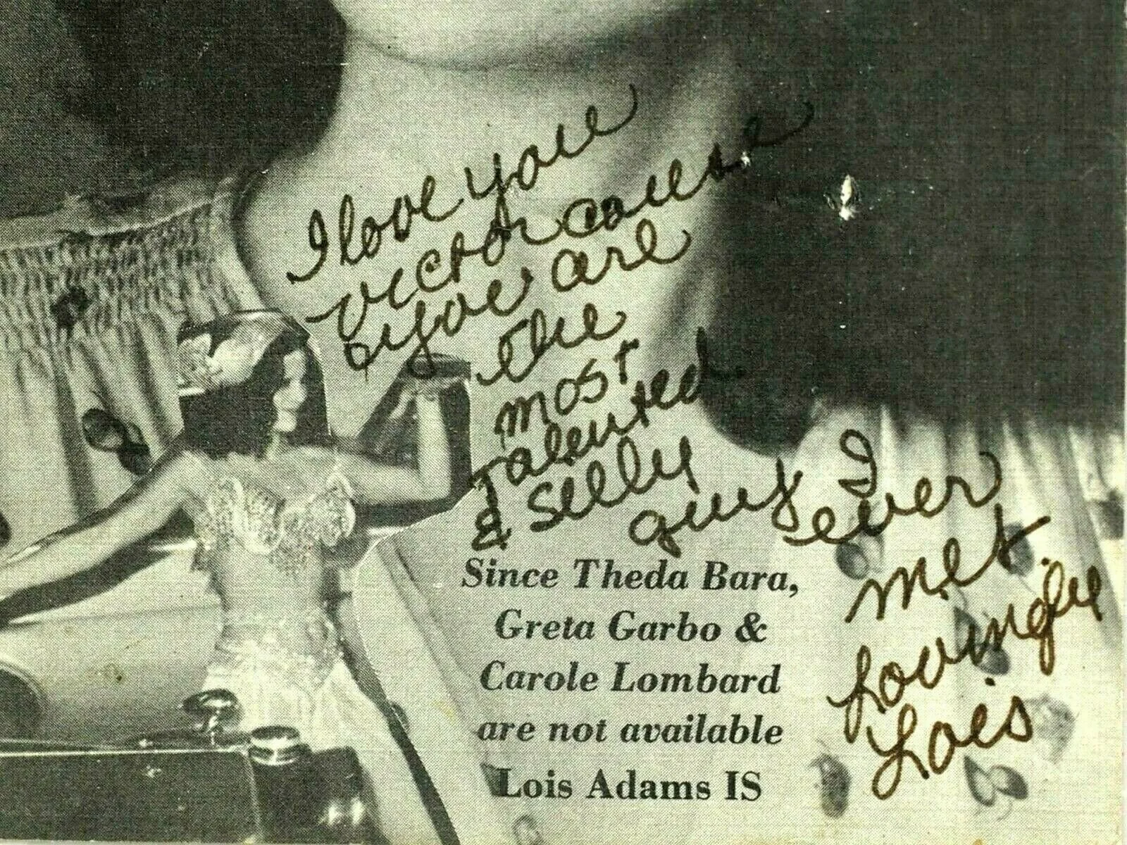 Lois Adams — Lois Adams BellyDancer Autographed Photo mounted on Ceramic Tile 8x10, изображение 4