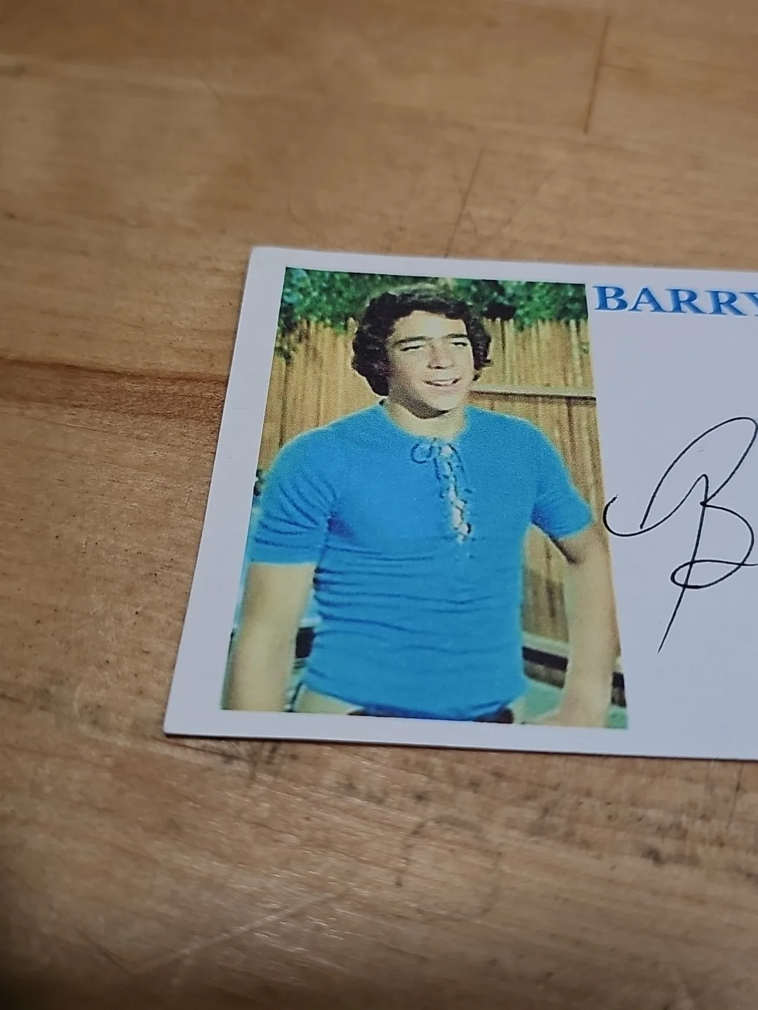 Barry Williams — Barry Williams Autographed Signed 3x5 Index Card The Brady Bunch, image 3