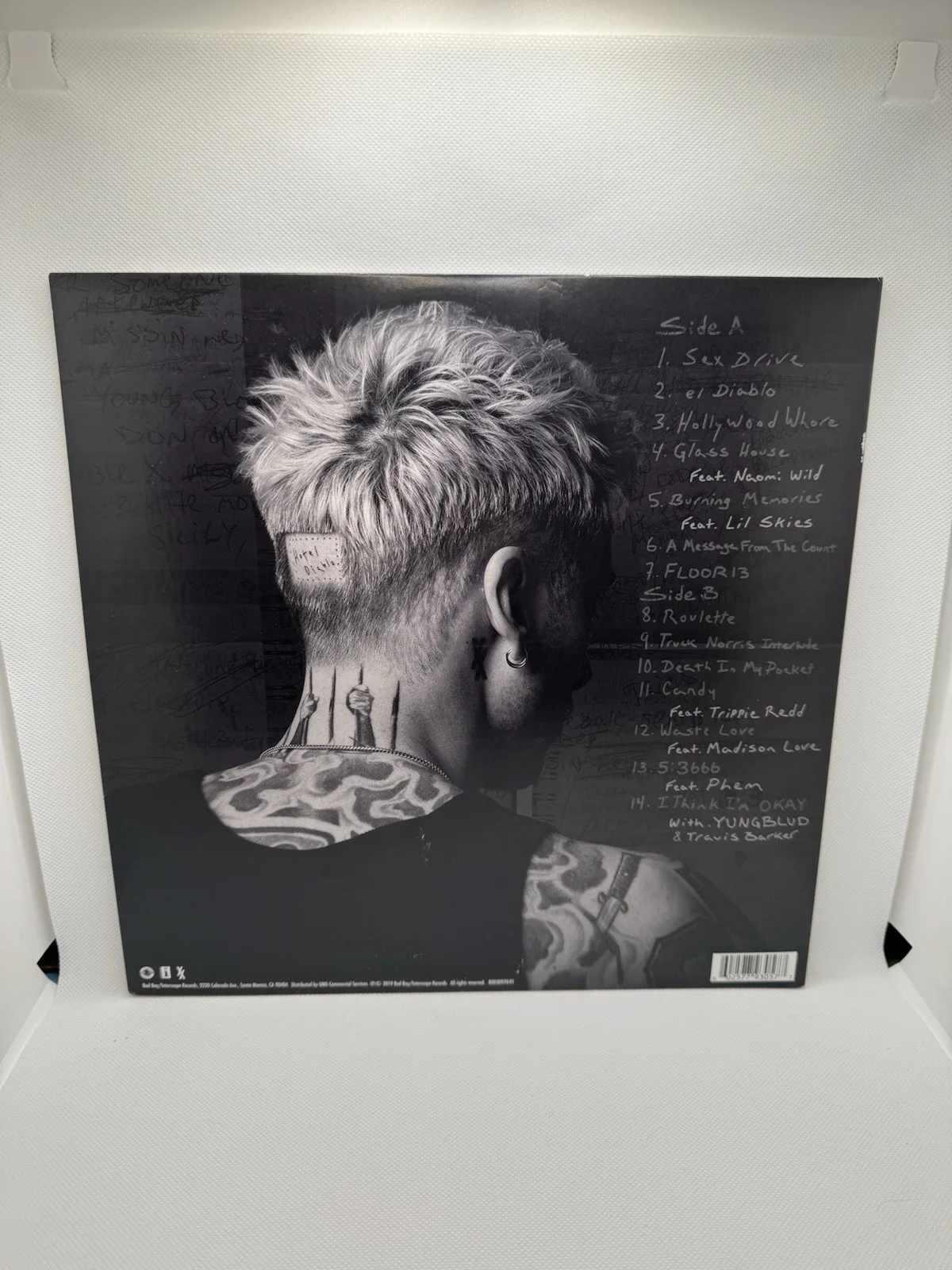 MACHINE GUN KELLY MGK SIGNED AUTOGRAPHED HOTEL DIABLO VINYL ALBUM PSA/DNA COA, изображение 4