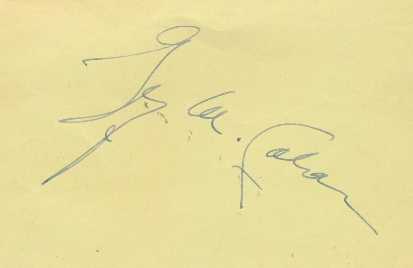 George M. Cohan - Signed Album Page w/ 1970's Print of a 1930's Image - d. 1942, изображение 3