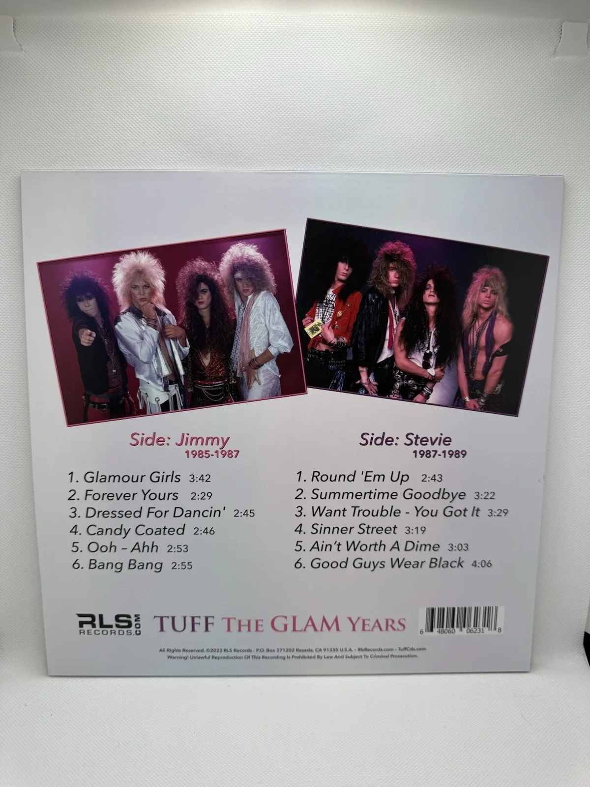 TUFF SIGNED VINYL STEVIE RACHELLE TUFF THE GLAM YEARS AUTOGRAPHED + 2 RECORD LP, изображение 5