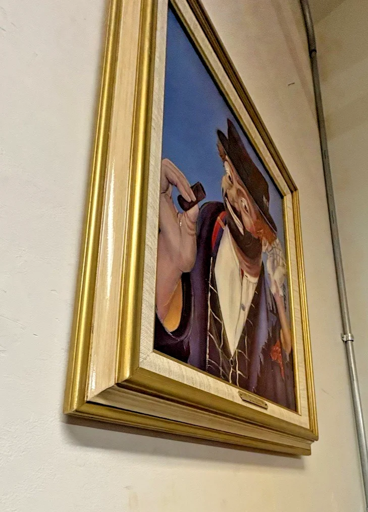 Red Skelton — Red Skelton Signed & Framed Clown Art - "The Philosopher" 1979, image 3