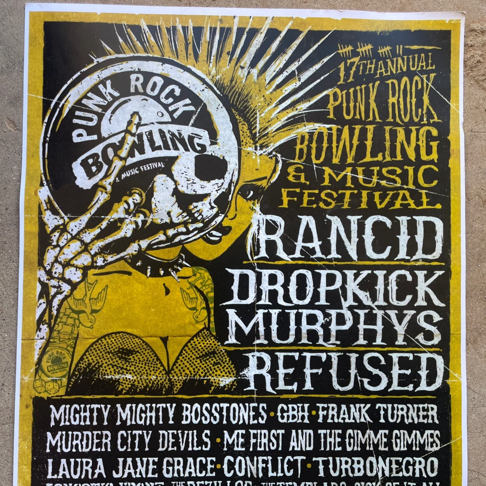 Punk Rock Bowling2015 VegasPosterRancid-Dropkick Murphys -Refused-Jello Biafra, image 2