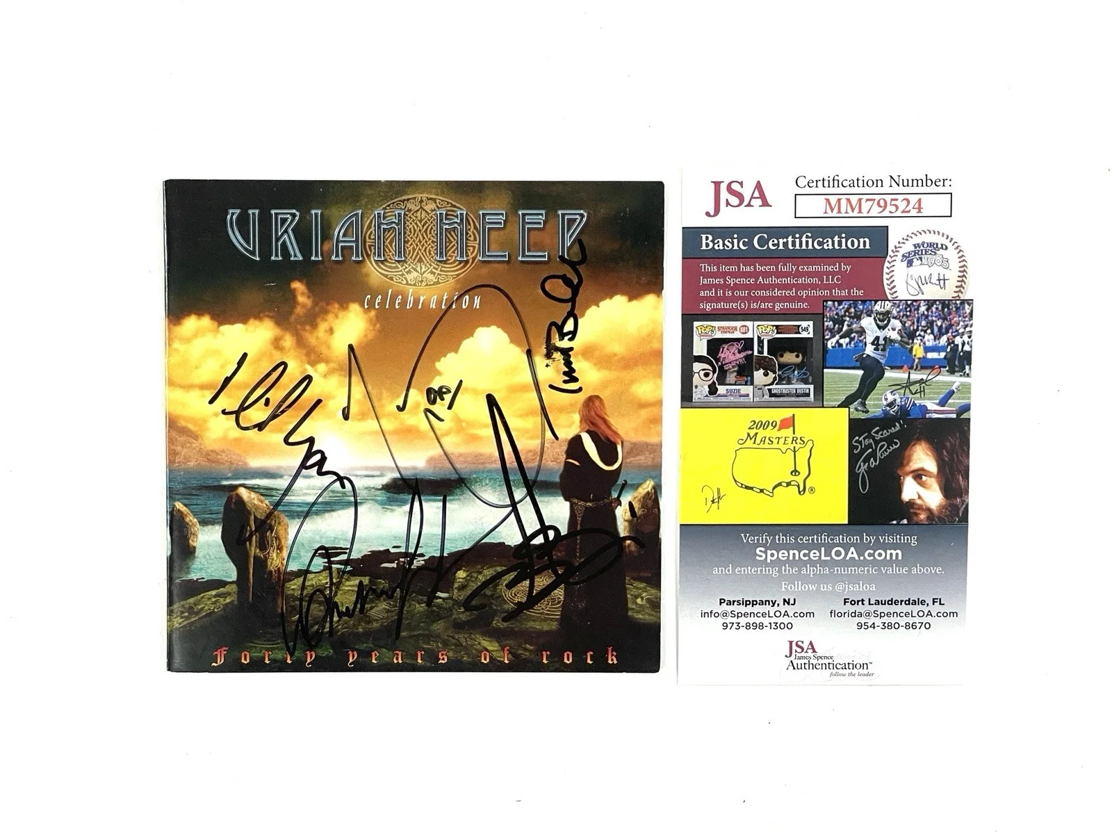 Uriah Heep Autographed Celebration Forty Years of Rock CD Booklet 2 Disc Set, image 2