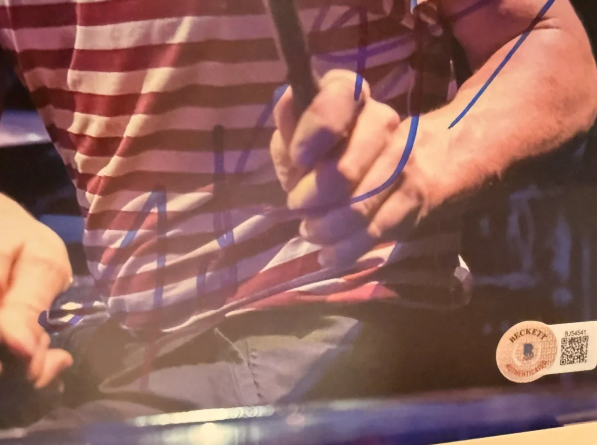 RARE ZAK STARKEY THE WHO SIGNED 10x8 RARE AUTHENTIC RINGO'S SON BECKETT, image 3