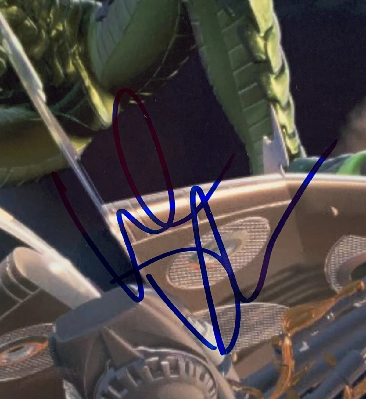 Willem Dafoe — WILLEM DAFOE "Green Goblin" signed SPIDER-MAN movie photo, with COA, 8x10, изображение 2