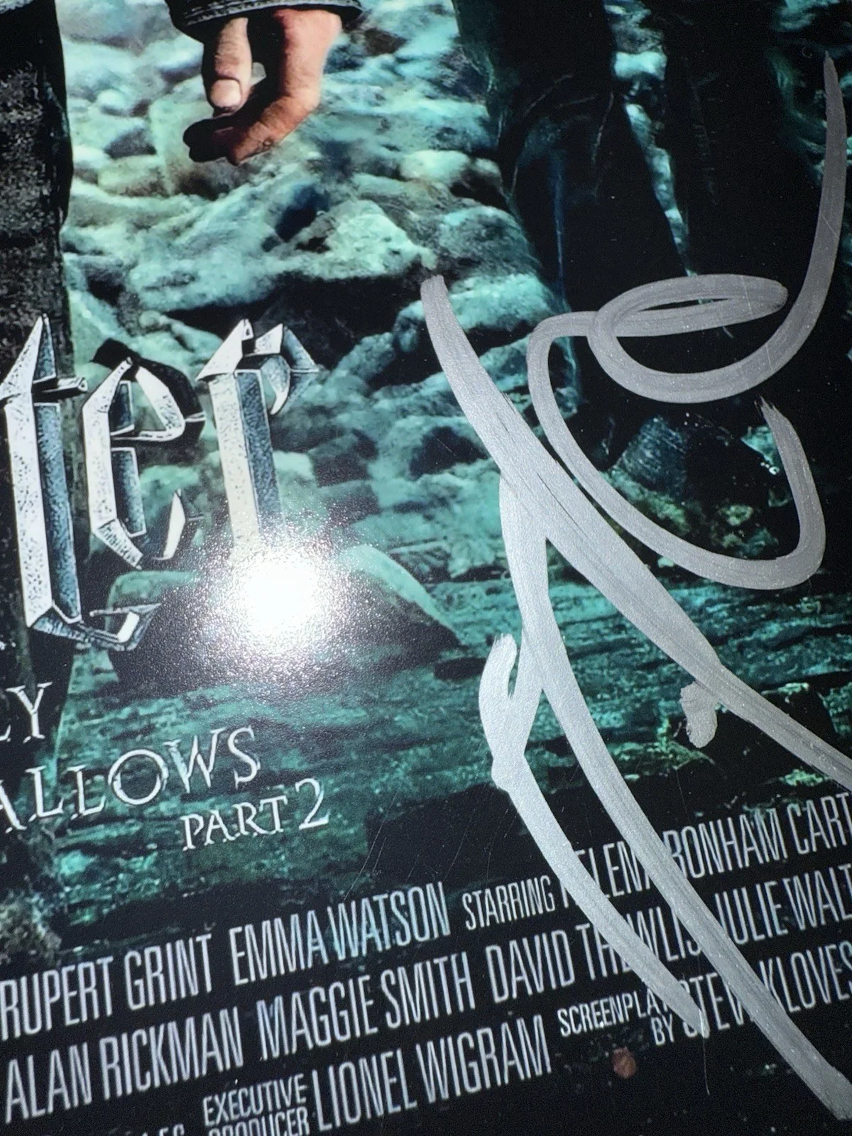Daniel Radcliffe — DANIEL RADCLIFFE SIGNED AUTOGRAPHED HARRY POTTER DEATHLY HALLOWS 12x18 PHOTO JSA, image 4