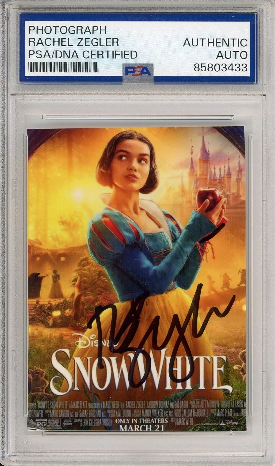 Rachel Zegler — RACHEL ZEGLER SIGNED SNOW WHITE MOVIE PHOTO PICTURE PSA DNA COA AUTOGRAPH