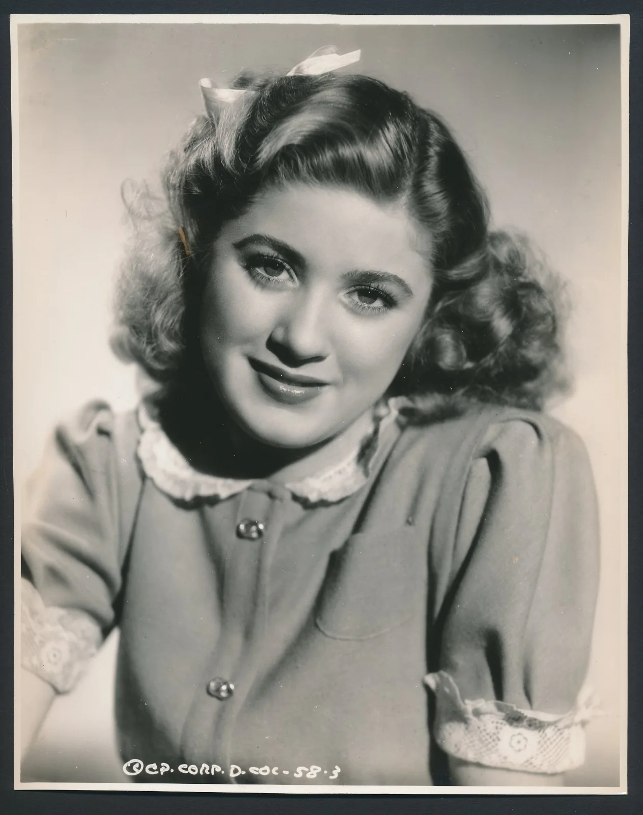 Edith Fellows - 1930's Signed Sheet w/ Orig. 1939 Still Photo - Child Star, image 5