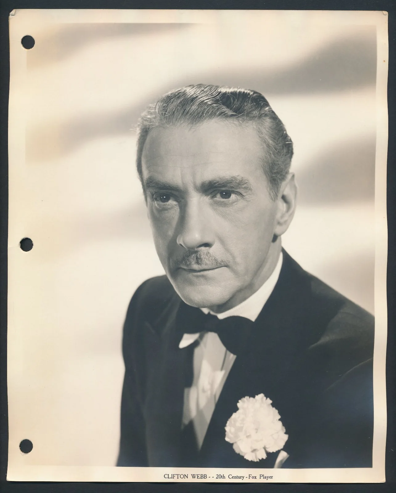 Clifton Webb - 1940's Signed Album Page w/ Orig. 1950 Key Book Still - d.1966, image 5
