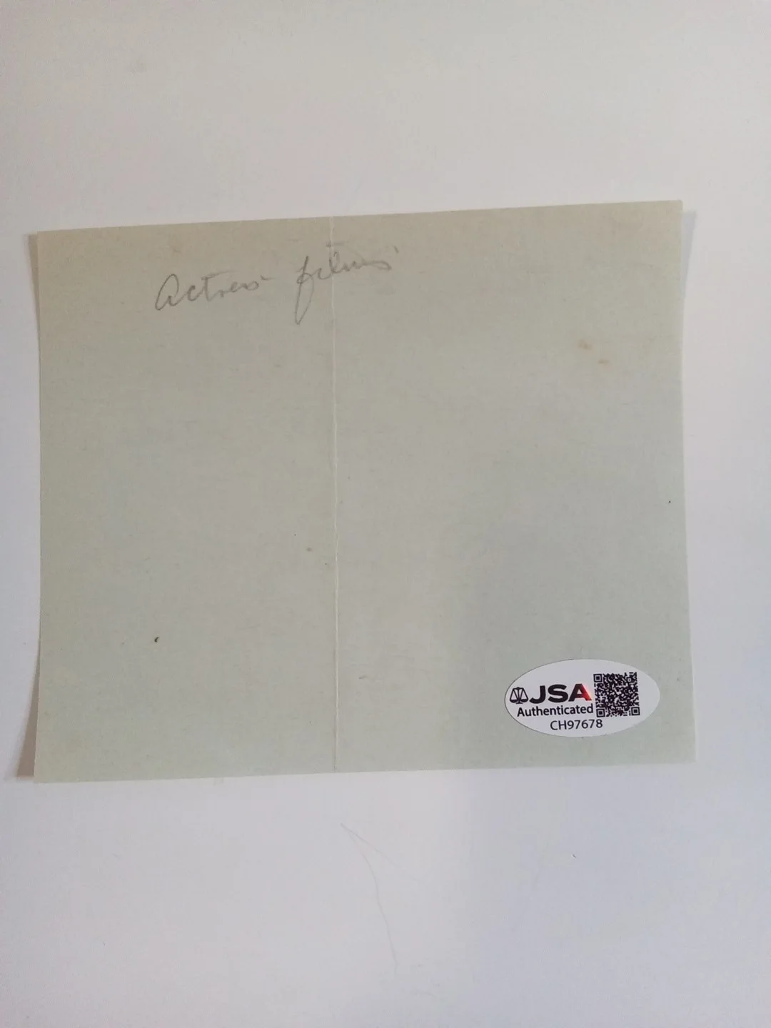 Betty Garde Signed Paper Cut Twilight Zone Oklahoma Aunt Eller JSA, image 3