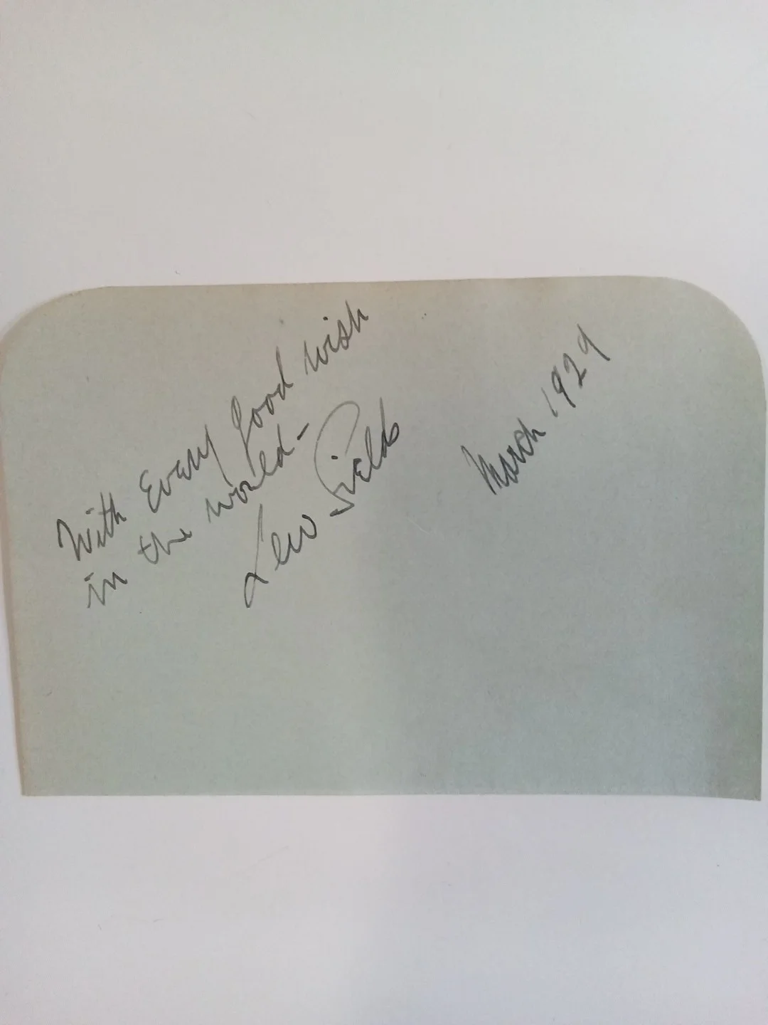 Lew Fields Signed Paper Cut Vaudeville Legend Weber & Fields JSA, image 2