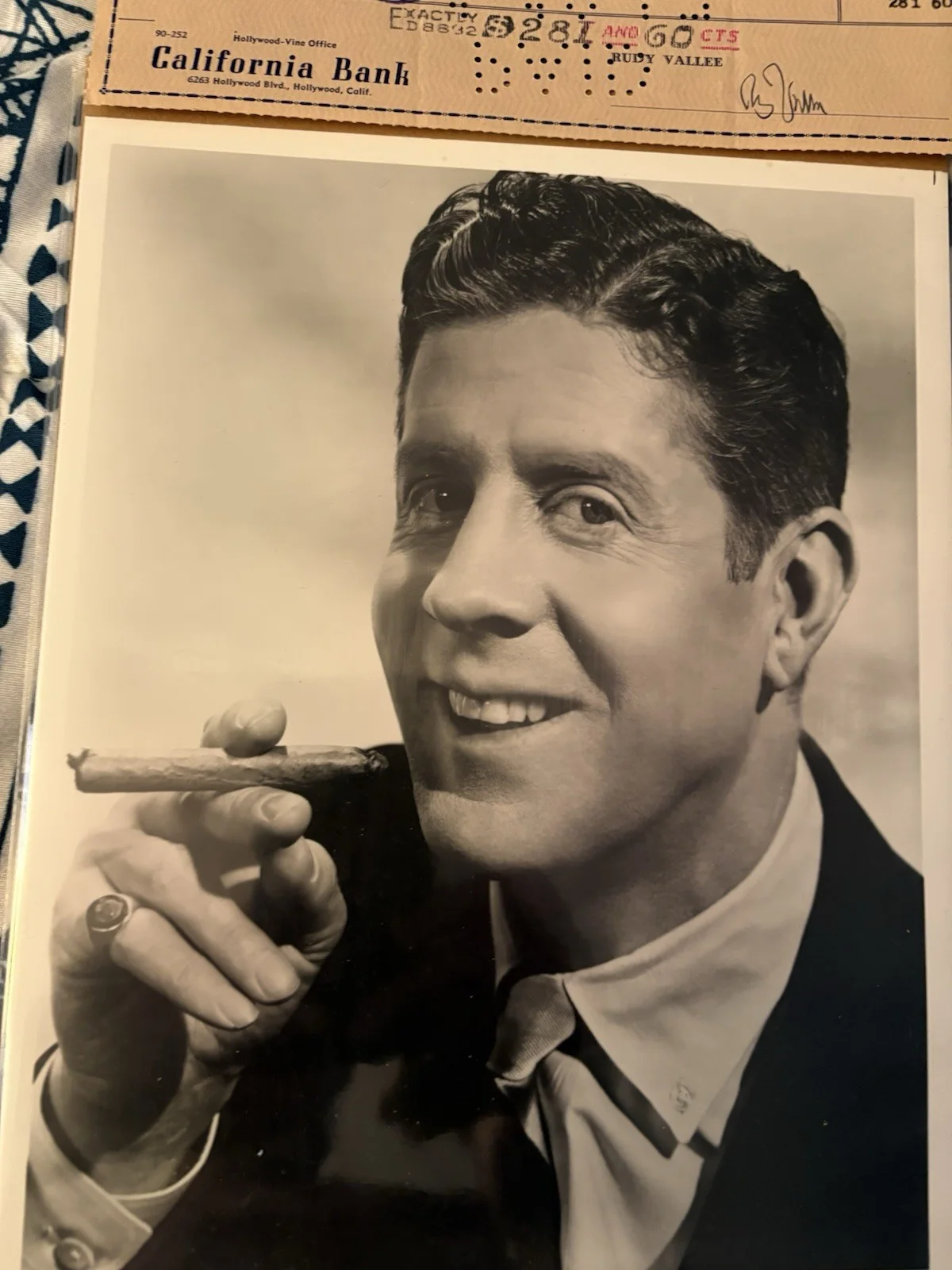 Rudy Vallee Signed Check Autograph GUARANTEED AUTHENTIC with picture, image 2