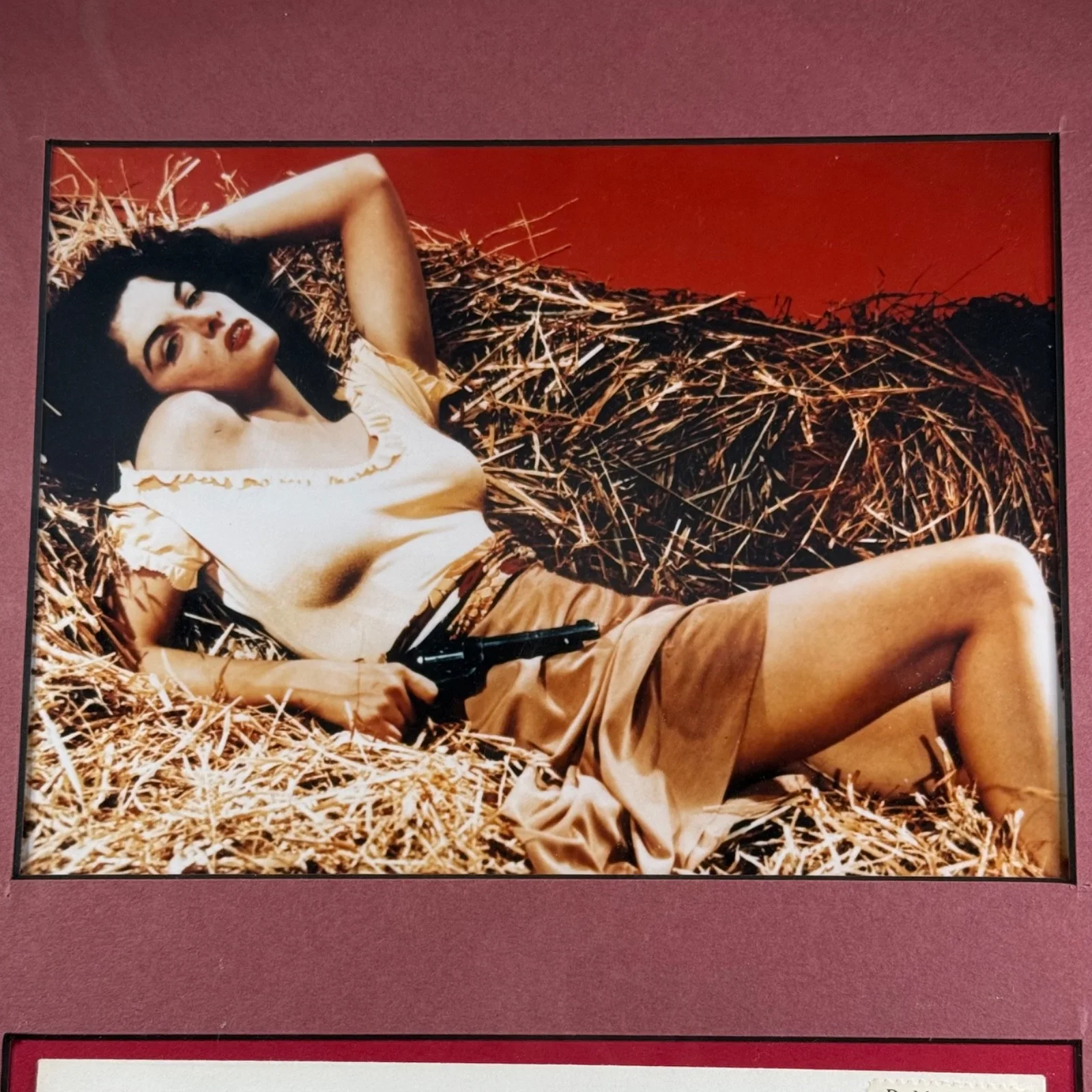Jane Russell — Jane Russell Outlaw Photo Matted Set Signed Autograph On 1982 FDC Dr Mary Walker, изображение 3