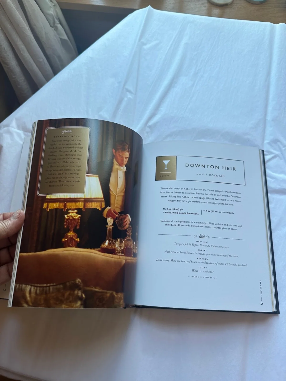 Downton Abbey Official Cocktail Book hard cover, изображение 5