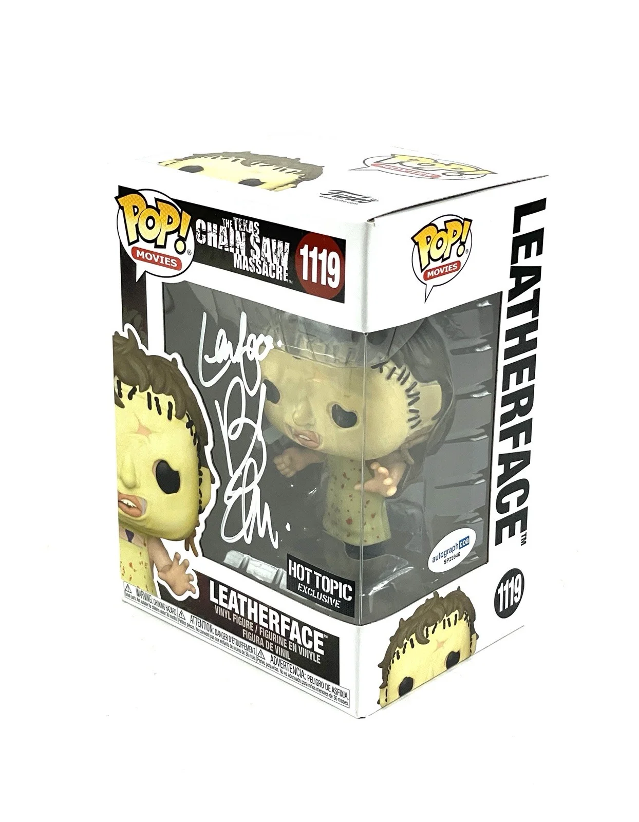 Bob Elmore — The Texas Chainsaw Massacre Leatherface Signed Hot Topic Funko Pop Bob Elmore, image 3