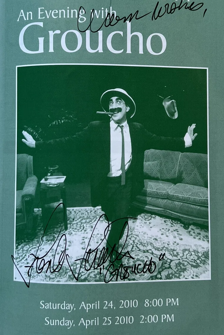 Frank Ferrante — Frank Ferrante: An Evening with Groucho Marx Autographed 2010 Program MSI, image 5