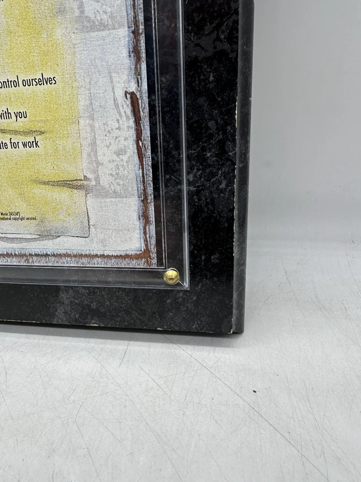 Remind Me Brad Paisley Carrie Underwood Autographed & Numberd Lyric Plaque, изображение 4