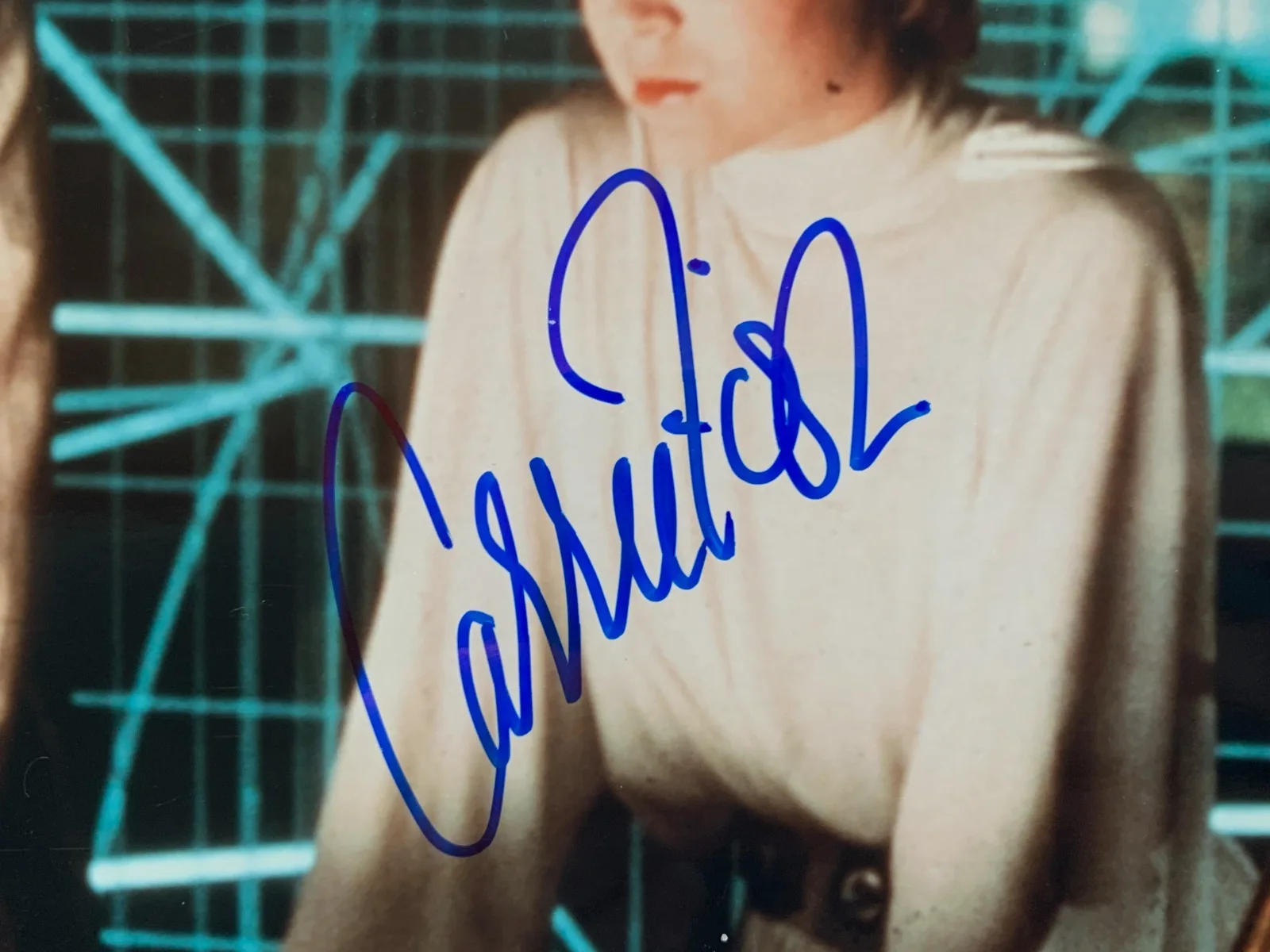 Carrie Fisher — CARRIE FISHER "Princess Leia" signed STAR WARS photo, with COA, 8x10, изображение 2