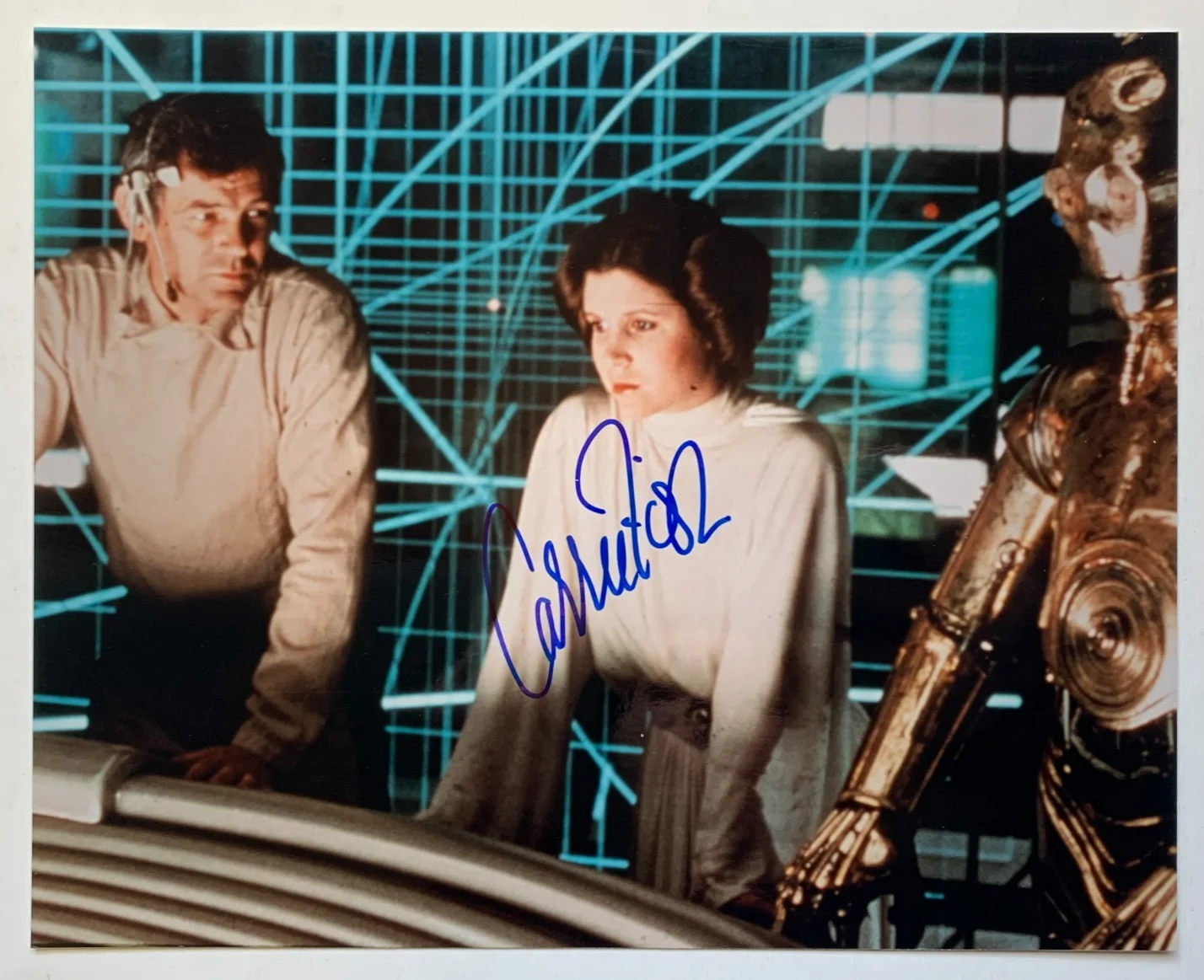 Carrie Fisher — CARRIE FISHER "Princess Leia" signed STAR WARS photo, with COA, 8x10, изображение 4