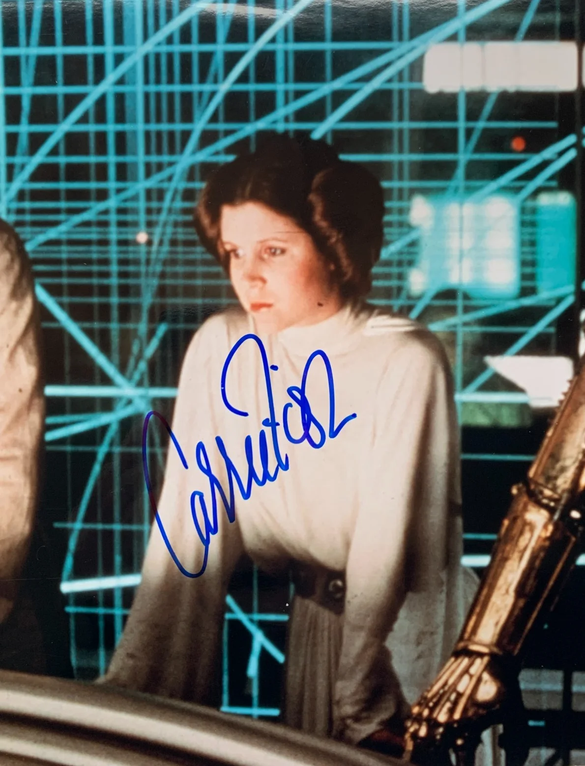 Carrie Fisher — CARRIE FISHER "Princess Leia" signed STAR WARS photo, with COA, 8x10, изображение 5