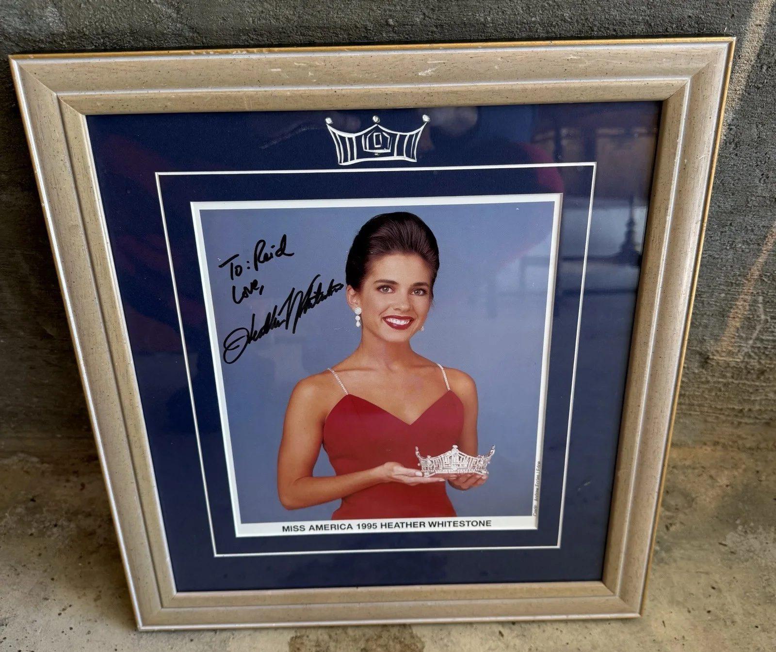 HEATHER WHITESTONE (1995 Miss America) Signed 8 X 10 Color Framed, изображение 2