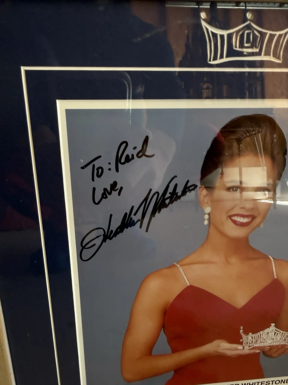HEATHER WHITESTONE (1995 Miss America) Signed 8 X 10 Color Framed, изображение 3