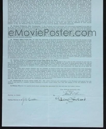 Gibson Gowland — A rarity C1940 autographed postcard signed by GIBSON GOWLAND silent movie actor, изображение 3