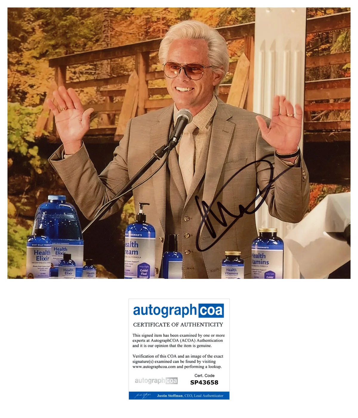 WALTON GOGGINS THE RIGHTEOUS GEMSTONES SIGNED 8x10 PHOTO w/EXACT VIDEO PROOF COA, изображение 3