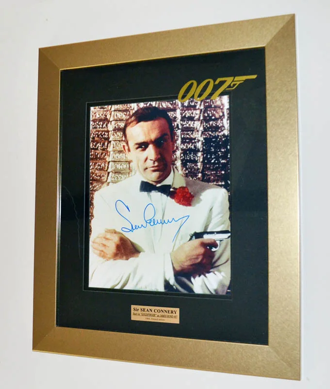 GOLDFINGER Prop BRICK, Signed Autograph SEAN CONNERY, GERT FROBE, COA, DVD, 007, изображение 4