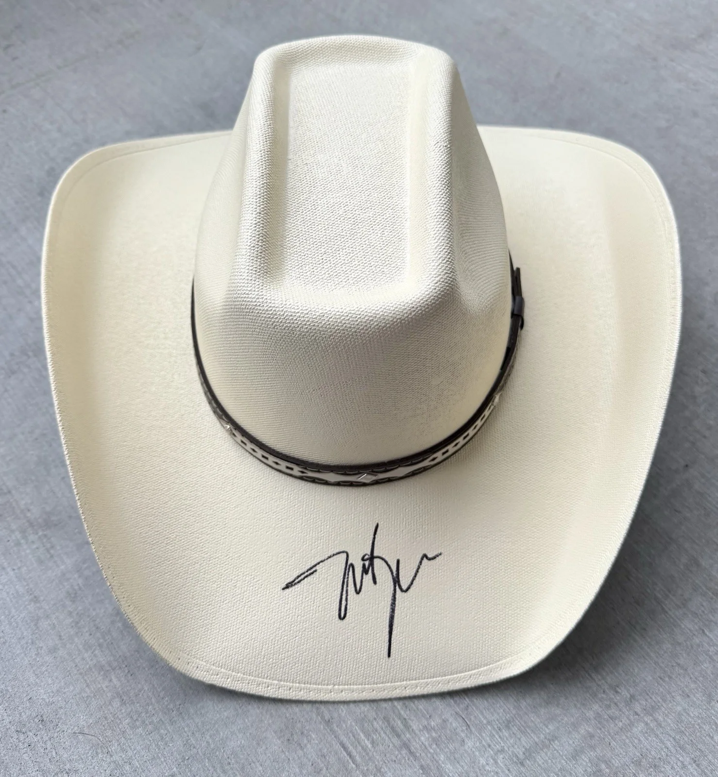 Justin Moore Signed Cowboy Hat Country Music Singer Artist Autograph Nashville, изображение 2