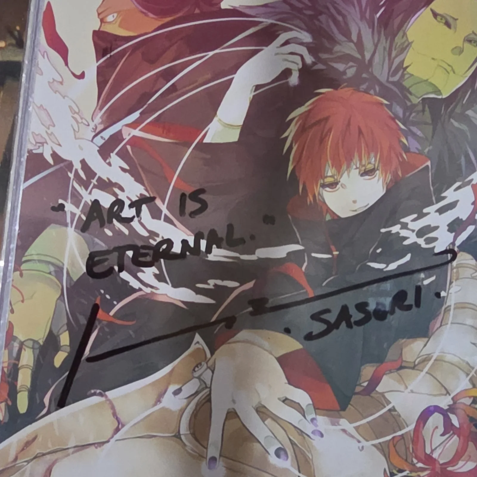 Johnny Bosch Autographed Sasori Picture From Naruto. Met Johnny At ECCC 2026, image 2