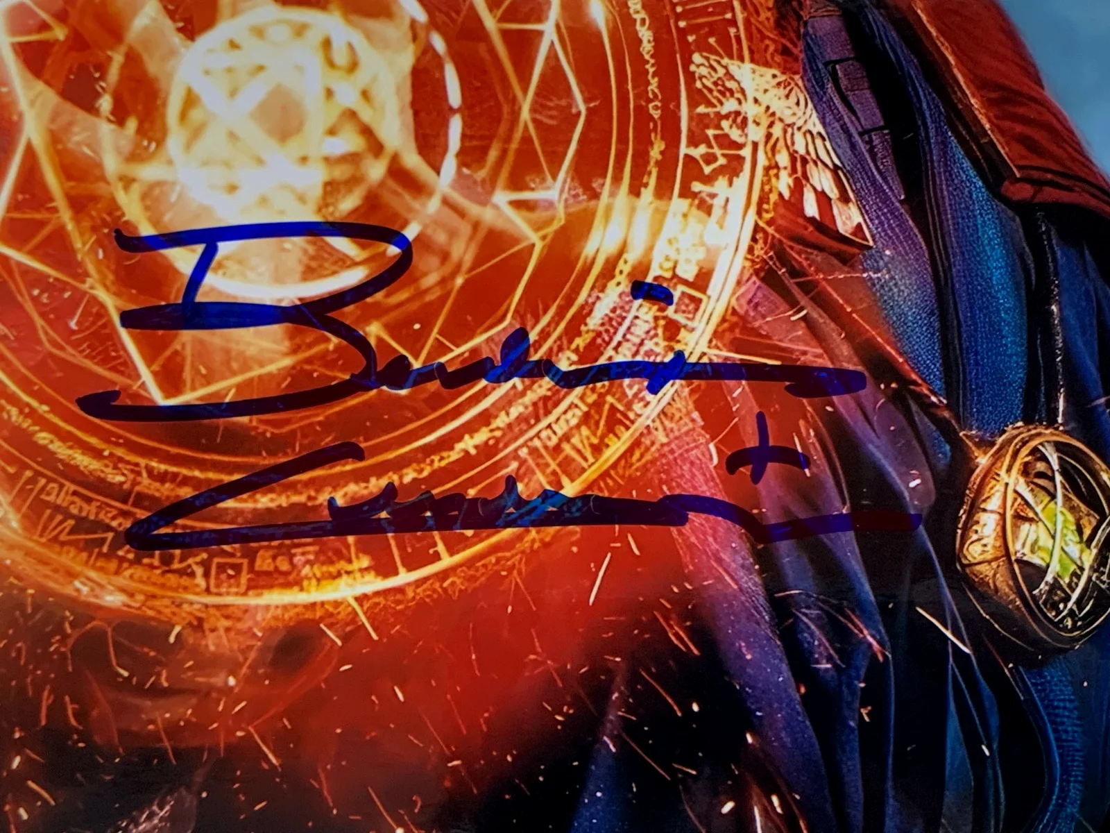 Benedict Cumberbatch — BENEDICT CUMBERBATCH signed DR. STRANGE photo, with COA, 8"x10", image 2