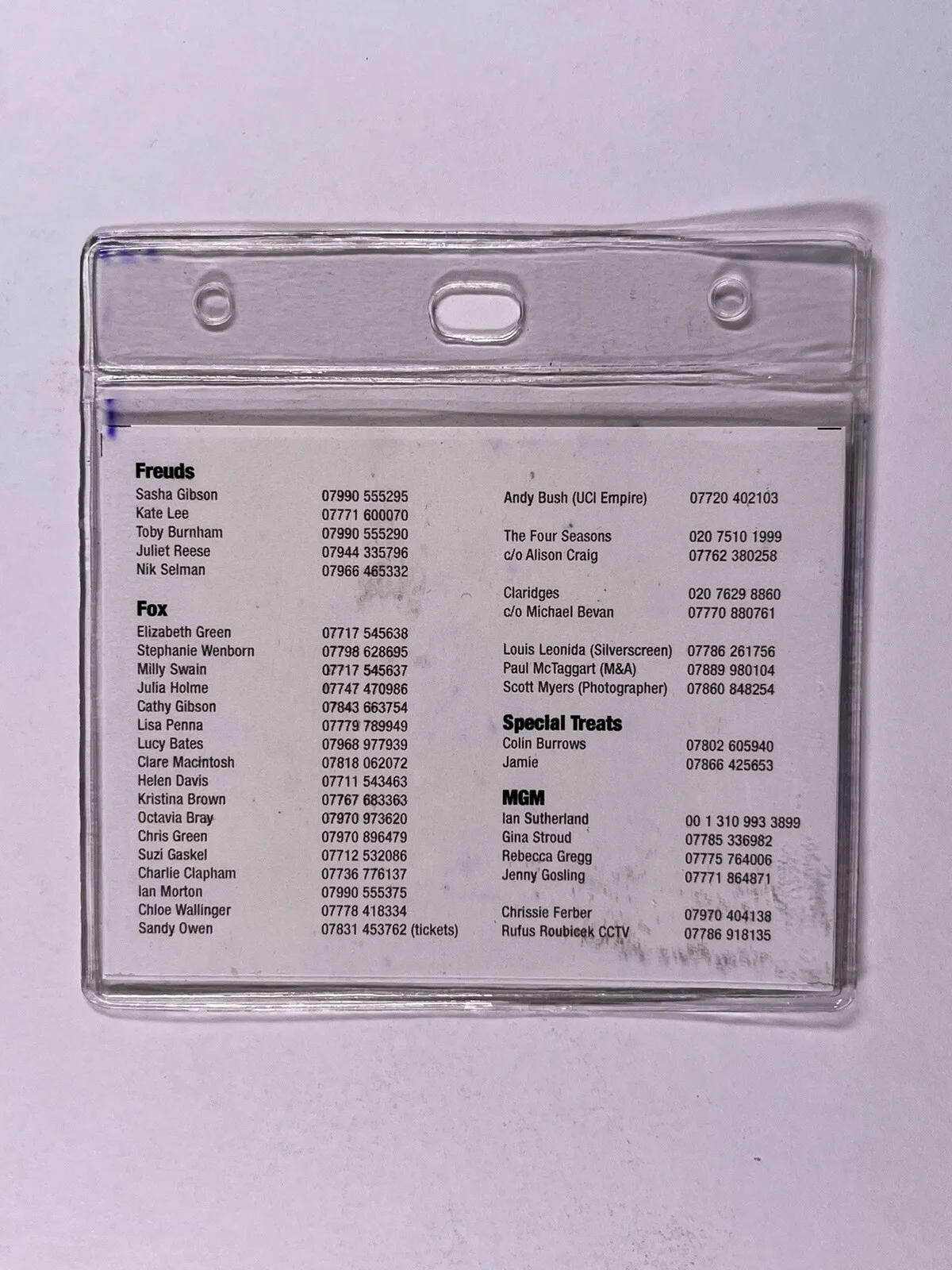 Be Cool Movie Premiere Pass AAA Original Laminate Jerry Judge Security 2005, изображение 2